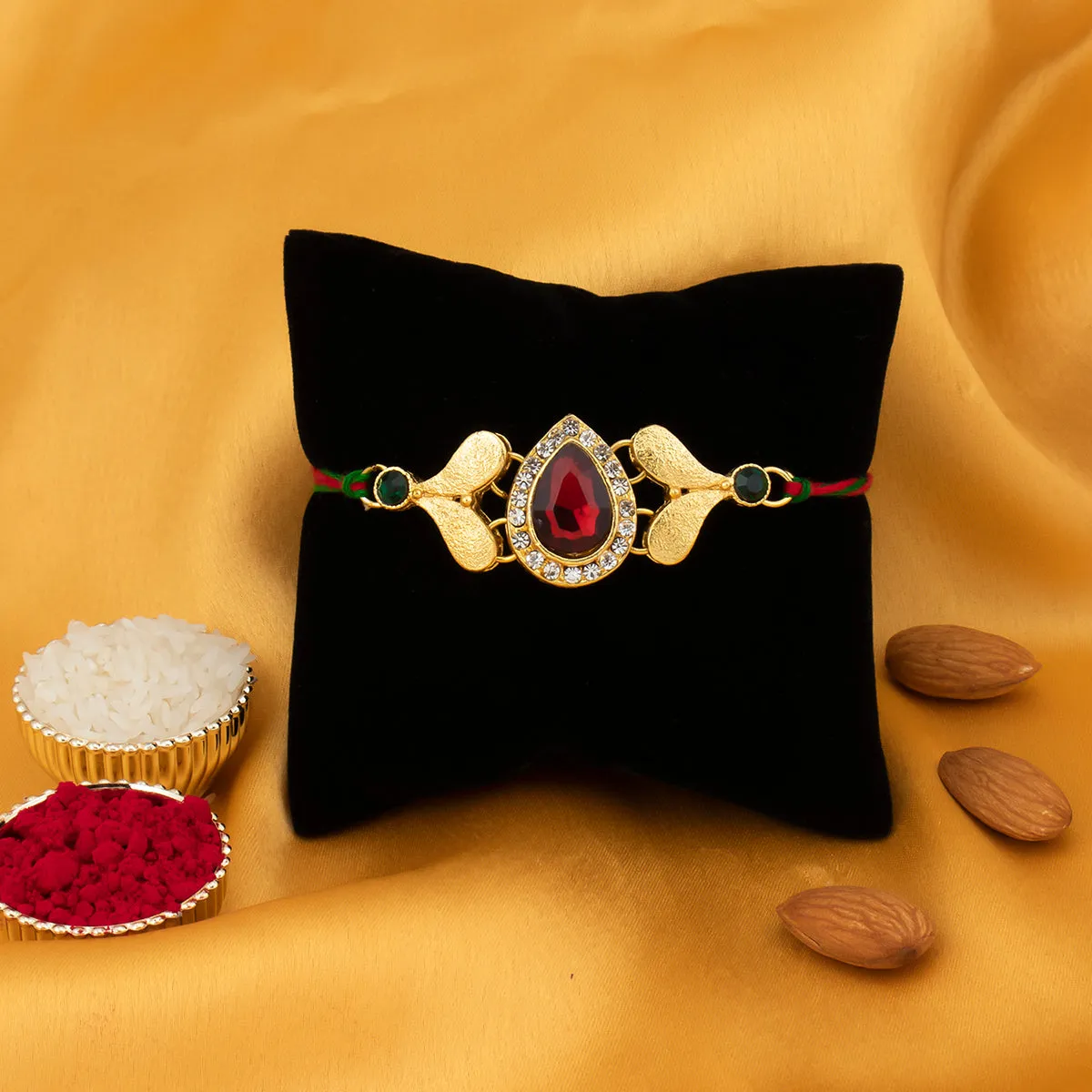 Sukkhi Astonish Rakhi with Roli Chawal and Raksha Bandhan Greeting Card For Men