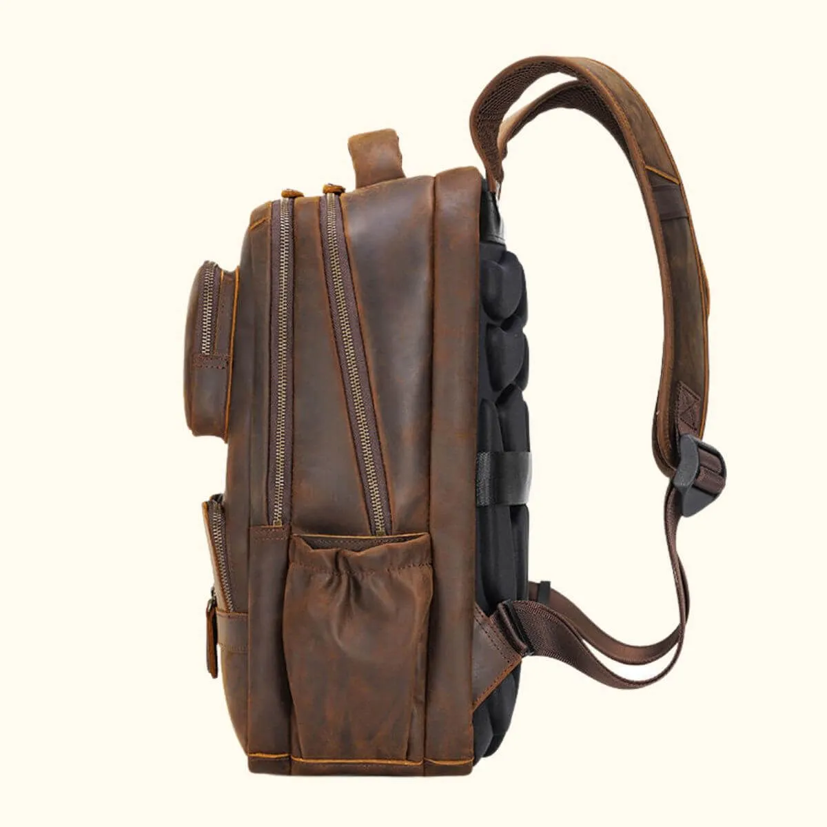 The Vintage Lariat - Leather Laptop Backpack for Men