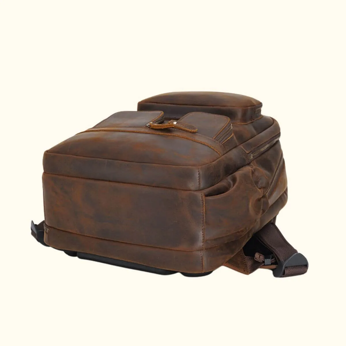 The Vintage Lariat - Leather Laptop Backpack for Men