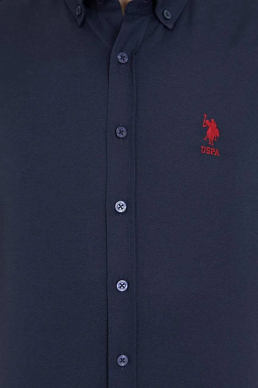 US Polo Assn. Men Shirt Slim Full Sleeve Navy VR033 USPSH312 USPA