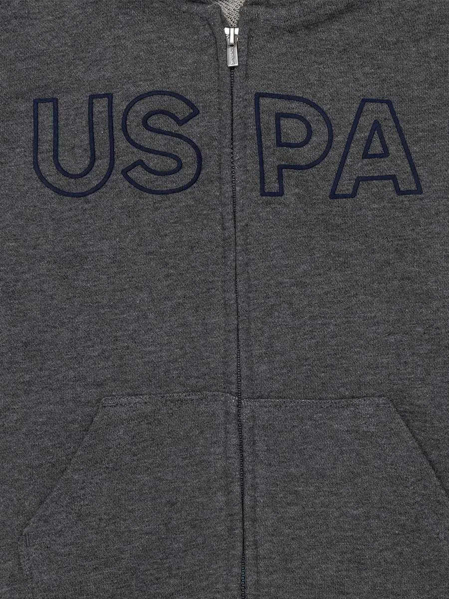 USPA Boys Sweatshirt Anthracite Melange VR081 USPSS145