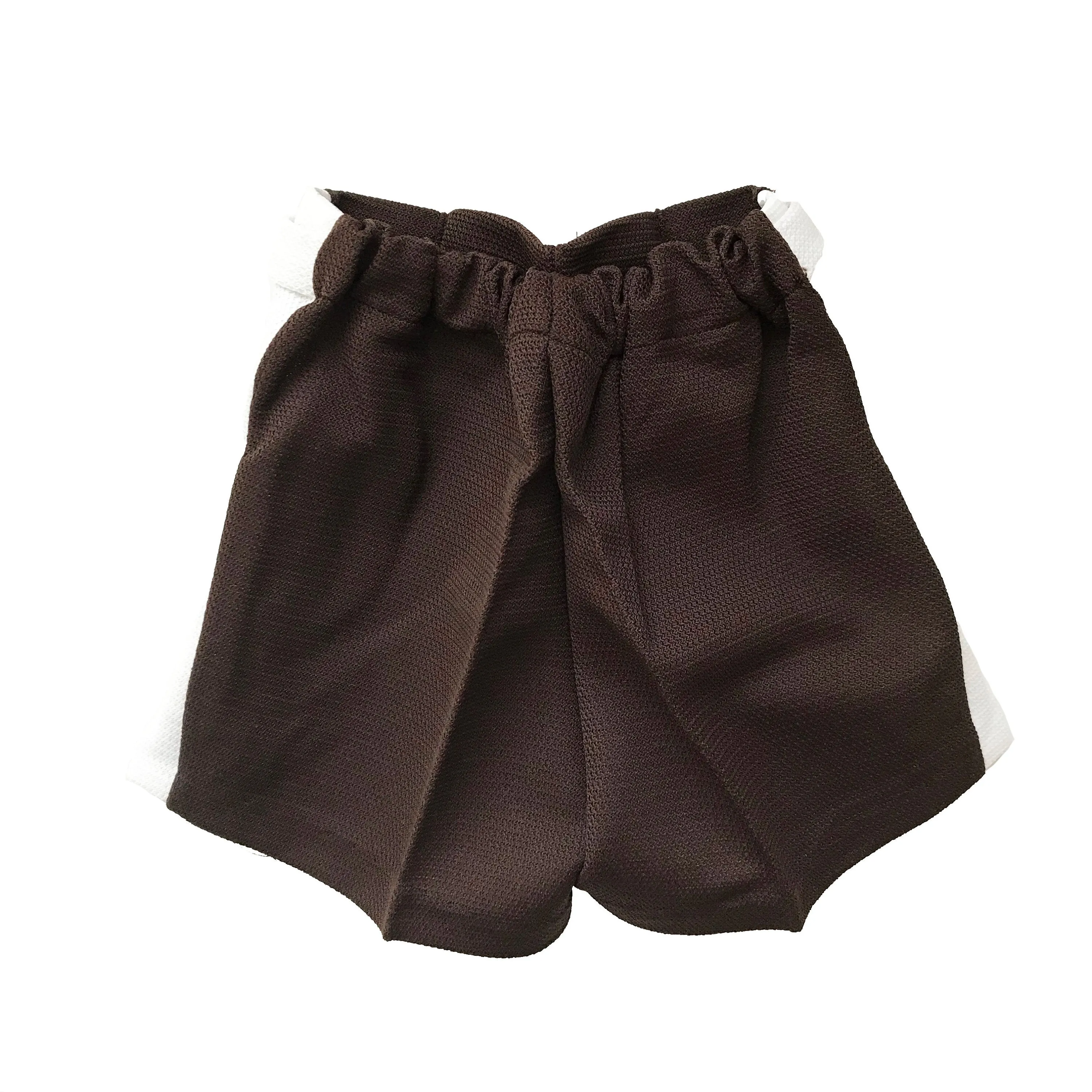 Vintage 60's Brown / White  Mod Shorts  / 2-3Y