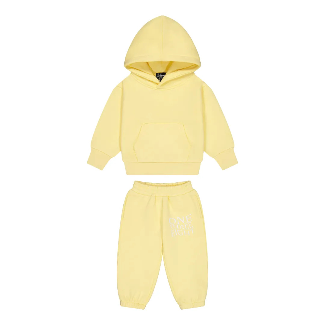 WAVY KIDS TRACKSUIT SET - LEMON