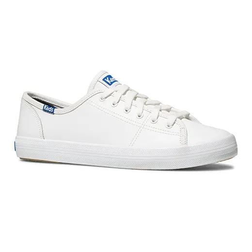 Women's Kickstart Retro Court Leather White Blue WH57559